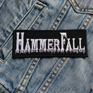 Hammerfall | Swedish Power Metal Band | Glory To The Brave | Embroidered Patch Badge Applique Iron on | Trendy | DIY | Decorative | Collectible