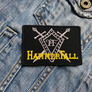 Hammerfall | Swedish Power Metal Band | Glory To The Brave | Embroidered Patch Badge Applique Iron on | Trendy | DIY | Decorative | Collectible