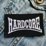Hardcore | Aggressive | Intense | Minor Threat | Bad Brains | Embroidered Patch Badge Applique Iron on | Trendy | DIY | Decorative | Collectible