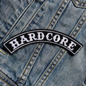 Hardcore | Aggressive | Intense | Minor Threat | Bad Brains | Embroidered Patch Badge Applique Iron on | Trendy | DIY | Decorative | Collectible