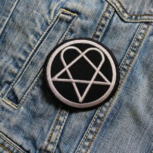 HIM | Finnish Gothic Metal Band | Mige | Linde | Embroidered Patch Badge Applique Iron on | Trendy | DIY | Decorative | Collectible