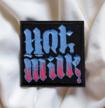 Limited Edition Hot Milk-Inspired Patch – Gothic Gradient Lettering Design (11cm x 10cm)