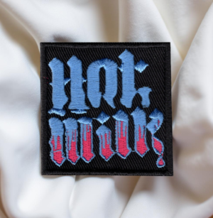 Limited Edition Hot Milk-Inspired Patch – Gothic Gradient Lettering Design (11cm x 10cm)