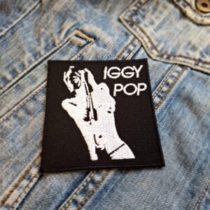Iggy Pop | American Rock Singer And Songwriter | Lust For Life | Punk Rock | Embroidered Patch Badge Applique Iron on | Trendy | DIY | Decorative | Collectible