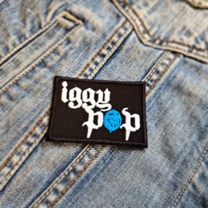 Iggy Pop | American Rock Singer And Songwriter | Lust For Life | Punk Rock | Embroidered Patch Badge Applique Iron on | Trendy | DIY | Decorative | Collectible