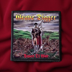 Grave Digger Tunes of War Patch | 4"x4" Sublimated Heavy Metal Band Patch
