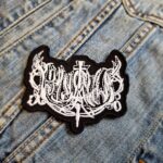 Immortal White Logo Patch – Iron-On