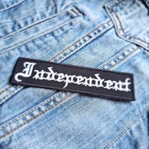 Independent | Alternative Rock | Indie | Rock And Roll | Embroidered Patch Badge Applique Iron on | Trendy | DIY | Decorative | Collectible