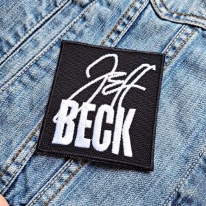 Jeff Beck | English Rock Guitarist | Rock And Roll | Fusion | Embroidered Patch Badge Applique Iron on | Trendy | DIY | Decorative | Collectible