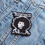 Jimi Hendrix Iconic Monochrome Patch – Iron-On