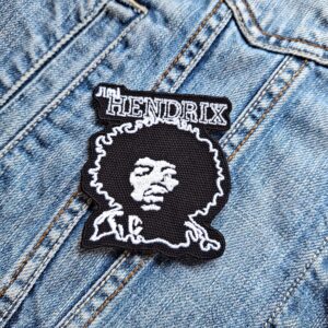 Jimi Hendrix Iconic Monochrome Patch – Iron-On