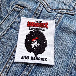 Jimi Hendrix Experience White Portrait Patch – Iron-On