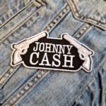 Johnny Cash | American Singer | Songwriter | Country Music Legend | Outlaw Country | The man In Black | Embroidered Patch Badge Applique Iron on | Trendy | DIY | Decorative | Collectible
