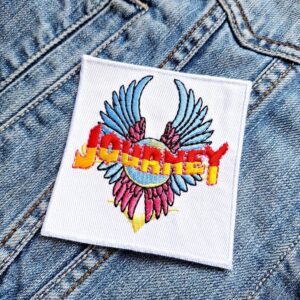 Journey | American Rock Band | Steve Perry | Rock Ballads | Embroidered Patch Badge Applique Iron on | Trendy | DIY | Decorative | Collectible