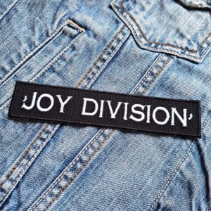 Joy Division Minimalist Logo Embroidered Patch – Iron-On