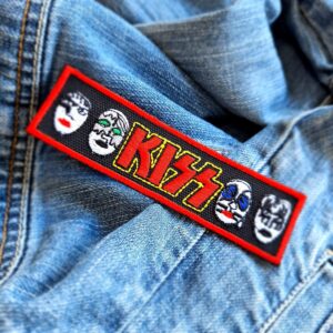 KISS | American Rock Band | Gene Simmons | Glam Rock | Rock And Roll | Embroidered Patch Badge Applique Iron on | Trendy | DIY | Decorative | Collectible