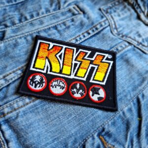 KISS | American Rock Band | Gene Simmons | Glam Rock | Rock And Roll | Embroidered Patch Badge Applique Iron on | Trendy | DIY | Decorative | Collectible