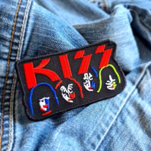 KISS | American Rock Band | Gene Simmons | Glam Rock | Rock And Roll | Embroidered Patch Badge Applique Iron on | Trendy | DIY | Decorative | Collectible
