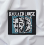Limited Edition Knocked Loose Patch – Laugh Tracks Mask Art (Square)