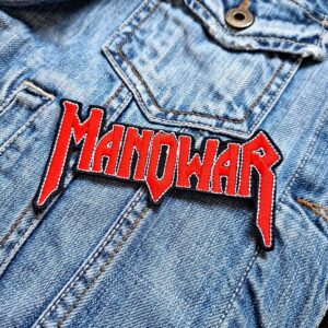 Manowar Red Logo Patch Iron-On