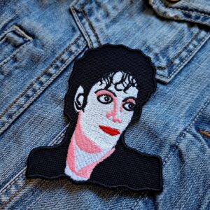 Michael Jackson | American Singer | Songwriter | King Of Pop | Thriller | Moonwalk | Neverland Ranch | Embroidered Patch Badge Applique Iron on | Trendy | DIY | Decorative | Collectible