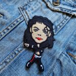 Michael Jackson | American Singer | Songwriter | King Of Pop | Thriller | Moonwalk | Neverland Ranch | Embroidered Patch Badge Applique Iron on | Trendy | DIY | Decorative | Collectible