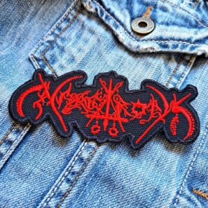 Nargaroth Red Logo Shaped Patch Iron-On