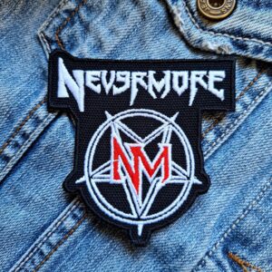 Nevermore | American Progressive Metal Band | Hip Hop | Embroidered Patch Badge Applique Iron on | Trendy | DIY | Decorative | Collectible