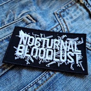 Nocturnal Bloodlust | NOKUBURA | Japanese Metalcore/Deathcore Band | Embroidered Patch Badge Applique Iron on | Trendy | DIY | Decorative | Collectible