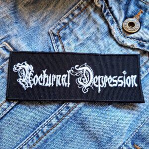 Nocturnal Depression | Atmospheric/Depressive Black Metal Band | Embroidered Patch Badge Applique Iron on | Trendy | DIY | Decorative | Collectible