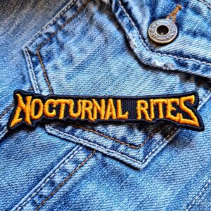 Nocturnal Rites | Swedish Power Metal Band | Jonny Lindkvist | Embroidered Patch Badge Applique Iron on | Trendy | DIY | Decorative | Collectible