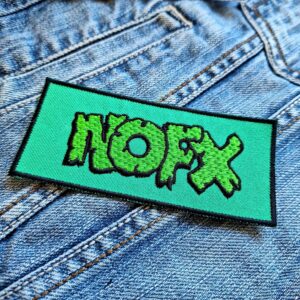 NOFX | American Punk Rock Band | Fat Mike | Melodic Hardcore | Embroidered Patch Badge Applique Iron on | Trendy | DIY | Decorative | Collectible