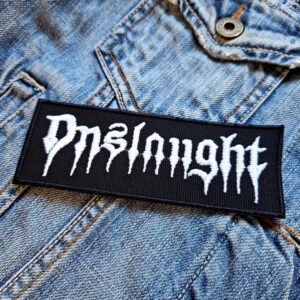Onslaught | British Thrash Metal Band | Nige Rockett | Embroidered Patch Badge Applique Iron on | Trendy | DIY | Decorative | Collectible