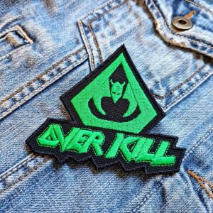 Overkill | American Thrash Metal Band | Feel The Fire | Embroidered Patch Badge Applique Iron on | Trendy | DIY | Decorative | Collectible