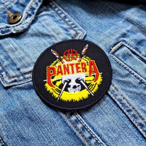 Pantera Skull & Daggers Circle Patch Iron-On