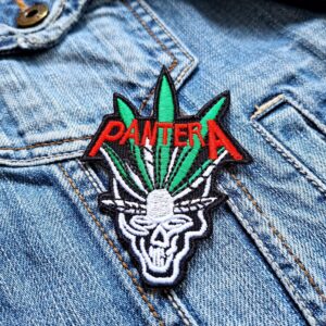 Pantera Weed Skull Patch Iron-On