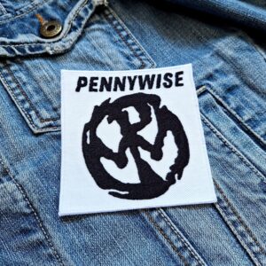 Pennywise | American Punk Rock Band | Pennywise the Dancing Clown | Embroidered Patch Badge Applique Iron on | Trendy | DIY | Decorative | Collectible