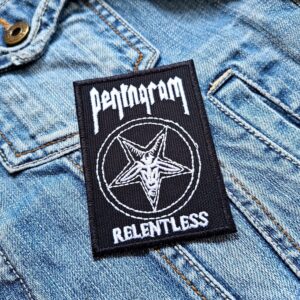 Pentagram | American Heavy Metal Band | Big Four Of Doom Metal | Embroidered Patch Badge Applique Iron on | Trendy | DIY | Decorative | Collectible