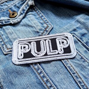 Pulp | English Rock Band | Jarvis Cocker | Russell Senior | Embroidered Patch Badge Applique Iron on | Trendy | DIY | Decorative | Collectible