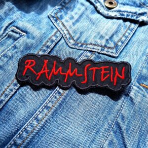 Rammstein Red Script Logo Patch Iron-On
