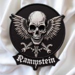Limited Edition Winged Skull Rammstein-Inspired Embroidered Patch