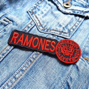 Ramones | American Punk Rock Band | Pop-punk | Embroidered Patch Badge Applique Iron on | Trendy | DIY | Decorative | Collectible