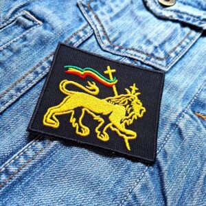 Reggae Lion Of Judah | South Africa | Embroidered Patch Badge Applique Iron on | Trendy | DIY | Decorative | Collectible
