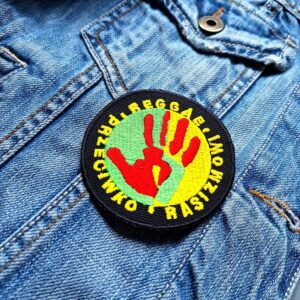 Reggae Przeciwko Rasizmowi | South Africa | Embroidered Patch Badge Applique Iron on | Trendy | DIY | Decorative | Collectible