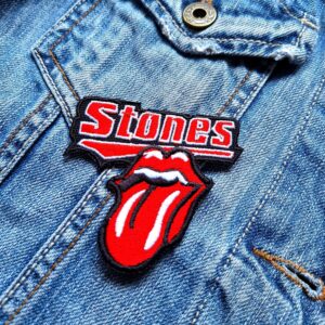 The Rolling Stones | English Rock Band |  Mick Jagger | Keith Richards | Embroidered Patch Badge Applique Iron on | Trendy | DIY | Decorative | Collectible