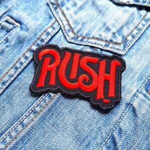 Rush | Canadian Rock Band | Geddy Lee | Alex Lifeson | Neil Peart | Embroidered Patch Badge Applique Iron on | Trendy | DIY | Decorative | Collectible
