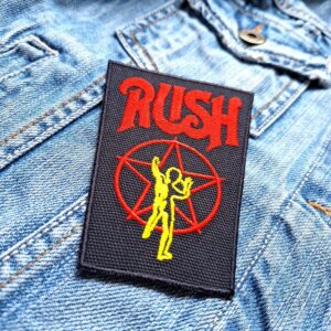 Rush | Canadian Rock Band | Geddy Lee | Alex Lifeson | Neil Peart | Embroidered Patch Badge Applique Iron on | Trendy | DIY | Decorative | Collectible