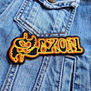 Saxon | English/British Heavy Metal Band | Biff Byford | | Embroidered Patch Badge Applique Iron on | Trendy | DIY | Decorative | Collectible