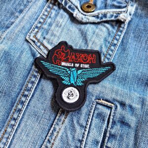 Saxon | English/British Heavy Metal Band | Biff Byford | | Embroidered Patch Badge Applique Iron on | Trendy | DIY | Decorative | Collectible