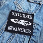 Siouxsie And The Banshees | British Rock Band | Siouxsie Sioux | Steven Severin | Embroidered Patch Badge Applique Iron on | Trendy | DIY | Decorative | Collectible